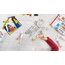 Marabu 0306000000003 - Kids Window Color Winter mit 6 x 25 ml Farbe, Malvorlage A3 mit 35 Motiven und Folie A4, Fenstermalfarbe auf Wasserbasis, geeignet für Glas, Spiegel, Fliesen und Folie