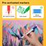Artistro 72 Acrylstifte – Dual Tip (Pinsel & Fein) Marker für Stoff, Leinwand, Stein, Glas, Holz – Kalligrafie, Scrapbooking Zubehör, DIY & Geschenk für Kinder und Jugendliche – Kunstset