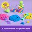 Kinetic Sand Squish N' Create Set - mit 382 g original magischem kinetischem Sand aus Schweden in drei Farben und 5 Werkzeugen für kreatives Indoor-Sandspiel, ab 7 Jahren