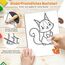 Prickelnadel Set für Kinder ab 4, Komplettes Prickelset mit 2 Prickelfilz, 2 Prickelnadel & 10 Stickbilder - Sicher & Entwickelt für Kleine Hände - Prickeln Kunst Kit für Kreative Bastelprojekte
