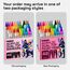 Artistro Acrylstifte mit Doppelspitze, Mehrfarbig – Für Stoff, Leinwand, Stein, Glas, Holz & Papier –Perfekt Christmas Set für kreative Kinder, Teenager & Bastelfans - 48 Farben Pinsel & Feine Spitze