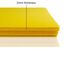 Jtnohx Steifer Filz, 2mm Dickes Filz zum Basteln, 8 Stuck 20x30cm Bastelfilz, Filzstoff Quadrate für DIY-Projekte (Gelb)