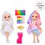 Rainbow High Air Brush & Create - 1 DIY Modepuppe mit Airbrush Market Kit, Abwaschbaren Regenbogen-Filzstiften Langen Haaren, Lila Augen, Kreatives Spiel für Kinder von 4 bis 12+
