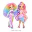 Rainbow High Air Brush & Create - 1 DIY Modepuppe mit Airbrush Market Kit, Abwaschbaren Regenbogen-Filzstiften Langen Haaren, Grauen Augen, Kreatives Spiel für Kinder von 4 bis 12+