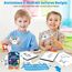 DazSpirit Prickelnadel Set Kinder, Komplettes Prickelset Kinder ab 4 mit 2 Prickelfilz, 2 Prickelnadel & 10 Stickbilder, Entwickelt für Kleine Hände,Prickeln Kit für Kreative Projekte(Unter dem Meer)