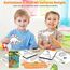 DazSpirit Prickelnadel Set Kinder, Komplettes Prickelset Kinder ab 4 mit 2 Prickelfilz, 2 Prickelnadel & 10 Stickbilder, Entwickelt für Kleine Hände, Prickeln Kit für Kreative Projekte (Dinosaurier)