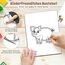 DazSpirit Prickelnadel Set Kinder, Komplettes Prickelset Kinder ab 4 mit 2 Prickelfilz, 2 Prickelnadel & 10 Stickbilder, Entwickelt für Kleine Hände, Prickeln Kit für Kreative Projekte (Nutztiere)