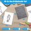 DazSpirit Prickelnadel Set Kinder, Komplettes Prickelset Kinder ab 4 mit 2 Prickelfilz, 2 Prickelnadel & 10 Stickbilder, Entwickelt für Kleine Hände,Prickeln Kit für Kreative Projekte(Unter dem Meer)