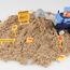NiToy 5 kg Play Sand,FlexiSand für Kinder, Sensorisch Sandspielzeug Zaubersand Geschenk, ideal für kreatives Indoor-Sandspiel, ab 3 Jahren（Khaki）