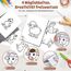 DazSpirit Prickelnadel Set Kinder, Komplettes Prickelset Kinder ab 4 mit 2 Prickelfilz, 2 Prickelnadel & 10 Stickbilder, Entwickelt für Kleine Hände, Prickeln Kit für Kreative Projekte (Nutztiere)