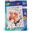 Ravensburger CreArt 20064 - Neugieriges Eichhörnchen - Malen nach Zahlen ab 9 Jahre, Malset mit Rahmen, Pinsel und Acrylfarben, Geschenk für Mädchen und Jungen, mit Glitzer