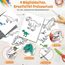 DazSpirit Prickelnadel Set Kinder, Komplettes Prickelset Kinder ab 4 mit 2 Prickelfilz, 2 Prickelnadel & 10 Stickbilder, Entwickelt für Kleine Hände, Prickeln Kit für Kreative Projekte (Dinosaurier)
