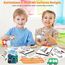 DazSpirit Prickelnadel Set Kinder, Komplettes Prickelset Kinder ab 4 mit 2 Prickelfilz, 2 Prickelnadel & 10 Stickbilder, Entwickelt für Kleine Hände, Prickeln Kit für Kreative Projekte (Transport)