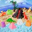 NiToy Play Sand,FlexiSand Set 5 kg 5 Farben, Sensorischer Spielsand Zaubersand für Kinder ab 3 Jahren, Kreatives Indoor Sandspielzeug, Modellierbarer Knet-Sand, Laborgeprüft – Kein Asbest nachgewiesen