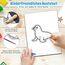 DazSpirit Prickelnadel Set Kinder, Komplettes Prickelset Kinder ab 4 mit 2 Prickelfilz, 2 Prickelnadel & 10 Stickbilder, Entwickelt für Kleine Hände,Prickeln Kit für Kreative Projekte(Unter dem Meer)