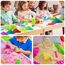 NiToy Play Sand,FlexiSand Vorteilspack – 8,6 kg formbarer selbsthaftender Sand in 10 Farben