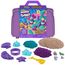 Kinetic Sand Meerjungfrauen Koffer - mit 934 g original kinetischem Sand aus Schweden, erfüllt alle gesetzlichen Anforderungen, mit 6 Förmchen für kreatives Indoor-Sandspiel, für Kinder ab 3 Jahren