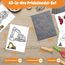 DazSpirit Prickelnadel Set Kinder, Komplettes Prickelset Kinder ab 4 mit 2 Prickelfilz, 2 Prickelnadel & 10 Stickbilder, Entwickelt für Kleine Hände, Prickeln Kit für Kreative Projekte (Transport)