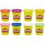 Play-Doh Rainbow Pack 8 x 56g Dosen, Bastel-Set mit hochwertiger Knetmasse in 8 fröhlichen Farben, fördert die Feinmotorik und das Gestalten, kreatives für Kinder ab 2 Jahren