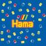 Hama Perlen 211-90 Bügelperlen XXL Dose mit ca. 13.000 bunte Midi Bastelperlen mit Durchmesser 5 mm im gestreiften Mix, kreativer Bastelspaß für Groß und Klein