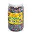 Hama Perlen 211-90 Bügelperlen XXL Dose mit ca. 13.000 bunte Midi Bastelperlen mit Durchmesser 5 mm im gestreiften Mix, kreativer Bastelspaß für Groß und Klein