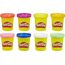 Play-Doh Rainbow Pack 8 x 56g Dosen, Bastel-Set mit hochwertiger Knetmasse in 8 fröhlichen Farben, fördert die Feinmotorik und das Gestalten, kreatives für Kinder ab 2 Jahren