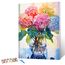gelrovaled Malen Nach Zahlen Erwachsene, Handgemalt Ölgemälde Kit für Anfänger und Erwachsene Mit 3-Pinseln und Acrylfarbe, 30X40CM, mit Rahmen, Flower 02