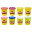 Play-Doh Rainbow Pack 8 x 56g Dosen, Bastel-Set mit hochwertiger Knetmasse in 8 fröhlichen Farben, fördert die Feinmotorik und das Gestalten, kreatives für Kinder ab 2 Jahren