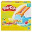 Play-Doh Knetwerk Starter Set, 3 x 56 g Dosen bunter Knetmasse, 2 Accessoires und Förmchenmaschine, Bastel-Set zum Formen und Entdecken, kreatives für Kinder ab 3 Jahren