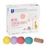 Feuchtmann MEINE LIEBLINGSKNETE Pastell Edition mit Teigrolle - Knetset 4x150g, vegane glutenfreie Knete, Kinderknete ungiftig, Spielknete für kreatives Spielen