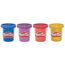 Play-Doh 4er-Pack Schimmerglanzknete – kreatives Knet-Set mit glitzernder Knete für fantasievolles Spielen