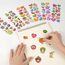 Vicloon 3D Aufkleber, 24 Blätter 330+ Verschiedene 3D Stickers Geschwollene, Aufkleber Einschließlich Herzen, Früchte und Mehr