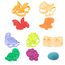 42pcs Knete Zubehör, Knetwerkzeug Set, Formen, Form, Schere, Knete Teigroller mit Aufbewahrungstasche, Spielset Kneteset zubehör für Kinder Kleinkinder Jungen Mädchen