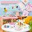Shuttle Art Modelliermasse lufttrocknend Dessert-Serie, 52 Stück lufttrocknende Knete Set zum Thema Dessert, Air Dry Clay Set mit Modellierwerkzeugen, Zubehör, Anleitung, selbsttrocknender Ton Kinder