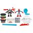 Play-Doh Marvel Spider-Man Netz-Action Set, 2 Spielfiguren und vielen Knetformen, 4 Dosen Modelliermasse in passenden Farben, kreatives für Kinder ab 3 Jahren