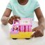 Play-Doh Peppas Eiswagen Bastel-Set, 3 x56g Dosen und 2 x 28 g Dosen Modelliermasse, Peppa und Schorsch Figuren und viele Accessoires und Formen, kreatives für Kinder ab 3 Jahren
