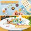 Shuttle Art Modelliermasse lufttrocknend Tiere-Serie, 55 Stück lufttrocknende Knete Set zum Thema Tiere, Air Dry Clay Set mit Modellierwerkzeugen, Zubehör, Anleitung, selbsttrocknender Ton für Kinder