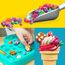 Play-Doh Bunte Regenbogen Eismaschine, 2 x 56g einfarbig & 3 x 56g zweifarbig, Spielküchen-Set mit Zubehör, kreatives Spielen für Kinder ab 3 Jahren