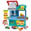 Play-Doh Kitchen Creations Buntes Restaurant, 2-seitiges Küchenspielset, Set für Mädchen und Jungen, Small