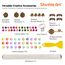 Shuttle Art Polymer Clay Set, 112 Knete Set, Modelliermasse ofenhärtend, Ton mit 112 Farben Backknete(je 20g), 20 Werkzeugen & 16 Arten Zubehör, Kinderknete, Modellierknete, Modelliermasse kinder