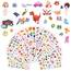 Vicloon 3D Aufkleber für Kinder, 38 Blätter 1000+ Verschiedene Geschwollene Aufkleber, Geschwollen Stickers, Einschließlich ruchtaufkleber, Tieraufkleber Einhorn, Christmas Sticker und Mehr