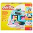 Play-Doh Bunte Konditorei mit Spielzeug-Ofen, Werkzeugen, Accessoires und 11 Dosen Knetmasse zum Formen, Backen und Dekorieren, Bastel-Set für Mädchen und Jungen ab 4 Jahren
