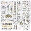 Sticker Geburtstag by snaPmee - Aufkleber für Gästebuch, Fotoalbum & Geschenke - Party-Deko für Erwachsene & Kinder - Set mit 133 Motiven auf 8 Bögen DIN-A5 (Party Gold)
