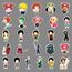 LYLSDSB 106 Stück One Piece Stickers Japanische Cartoon Anime Aufkleber Vinyl Stickers für Laptop Water Bottle Fahrrad iPhone Computer Skateboard Bumper Motorrad Gepäck