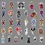LYLSDSB 106 Stück One Piece Stickers Japanische Cartoon Anime Aufkleber Vinyl Stickers für Laptop Water Bottle Fahrrad iPhone Computer Skateboard Bumper Motorrad Gepäck