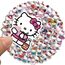 Sanmatic 100 Stück Kitty Laptop-Aufkleber, Stoßstange, Skateboard, Wasserflaschen, Computer, Telefon, Gitarre, Cartoon-Aufkleber für Kinder und Teenager