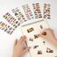 Vicloon 3D Aufkleber, 24 Blätter 350+ Verschiedene 3D Stickers Geschwollene, Aufkleber Einschließlich Busse, Baufahrzeuge und Mehr