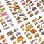Vicloon 3D Aufkleber, 24 Blätter 350+ Verschiedene 3D Stickers Geschwollene, Aufkleber Einschließlich Busse, Baufahrzeuge und Mehr