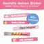 melu kids® Namensaufkleber Kinder für Schule & Kita (150 Stück) - Personalisierte Aufkleber mit Namen für Stifte und alle Schulsachen - Wasserfest in Spülmaschine (Himbeerrosa)