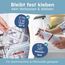 melu kids® Namensaufkleber Kinder für Schule & Kita (75 Stück) - Personalisierte Aufkleber mit Namen für Stifte und alle Schulsachen - Wasserfest in Spülmaschine (Lichtweiß)